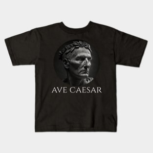 Gaius Julius Caesar - Ave Caesar - Ancient Roman History Kids T-Shirt